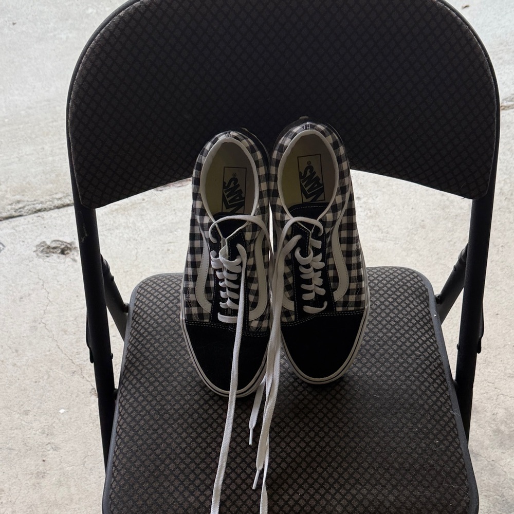 Vans Black and White Checkered Sneakers